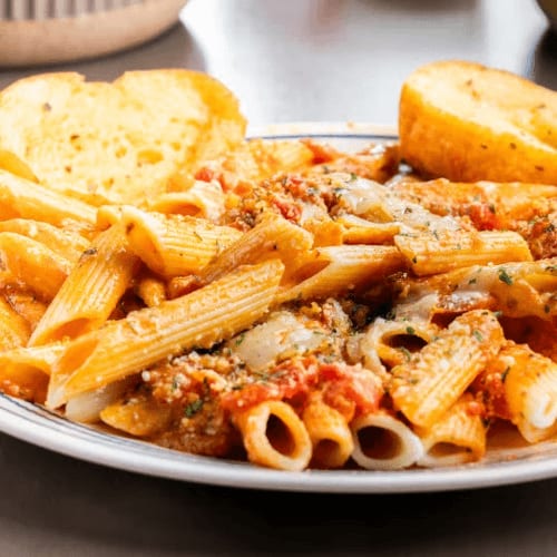 Pasta a la Vodka.