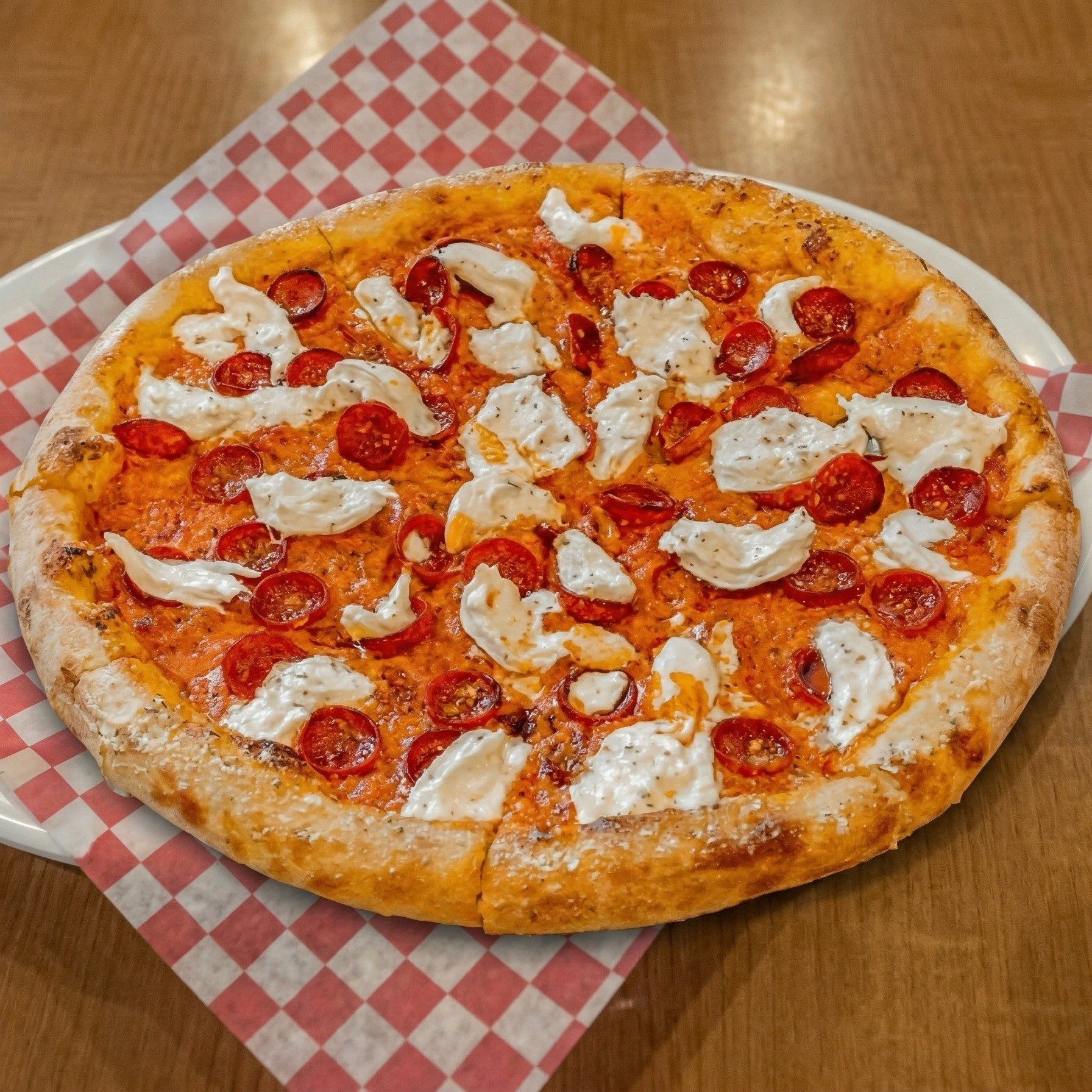 Burrata Pizza.