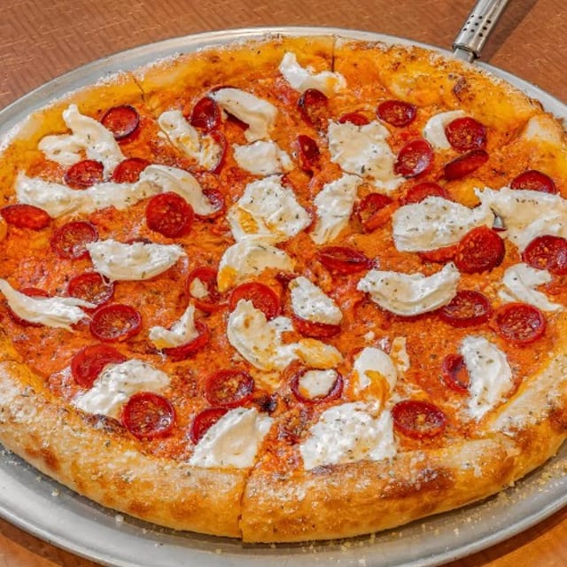 Burrata Pizza.