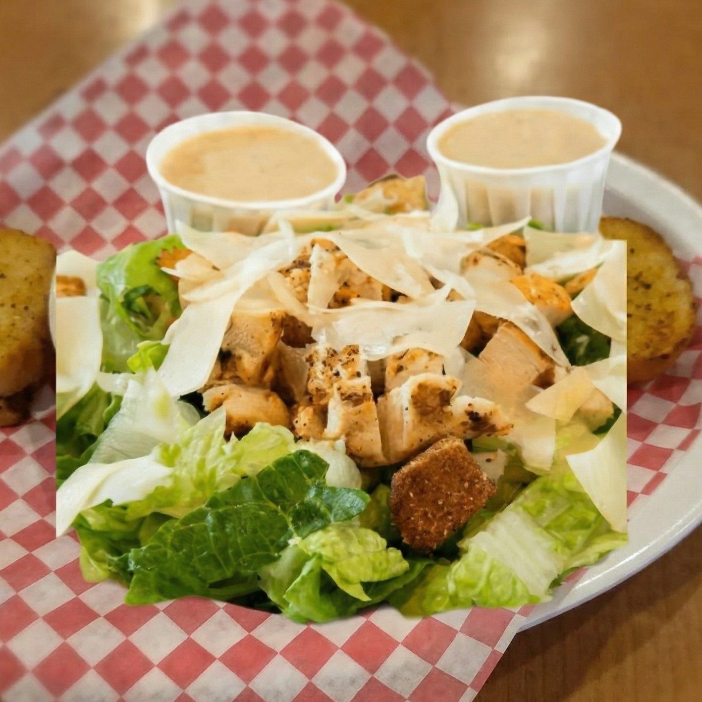 Chicken Salad Caesar.