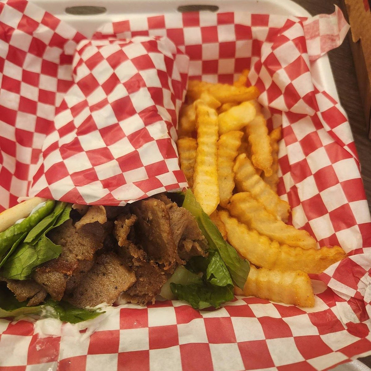 Greek Gyro Wrap.