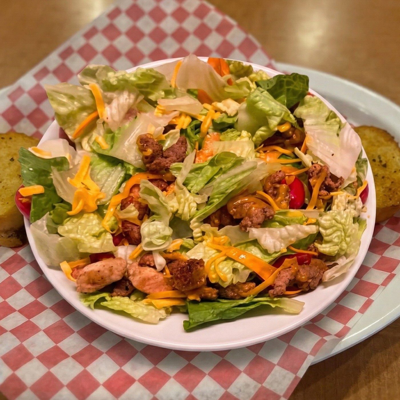Steak or Chicken Salad.