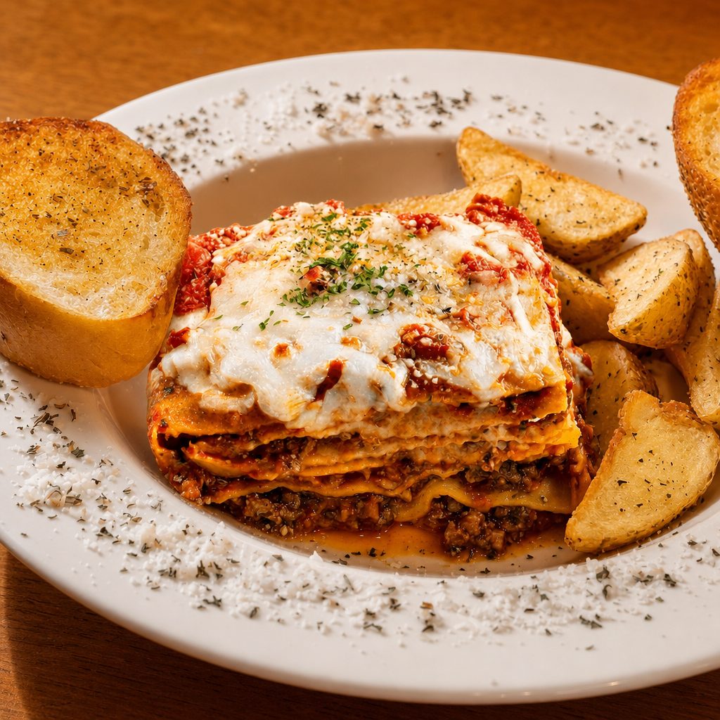 Lasagna (With Meat Sauce).