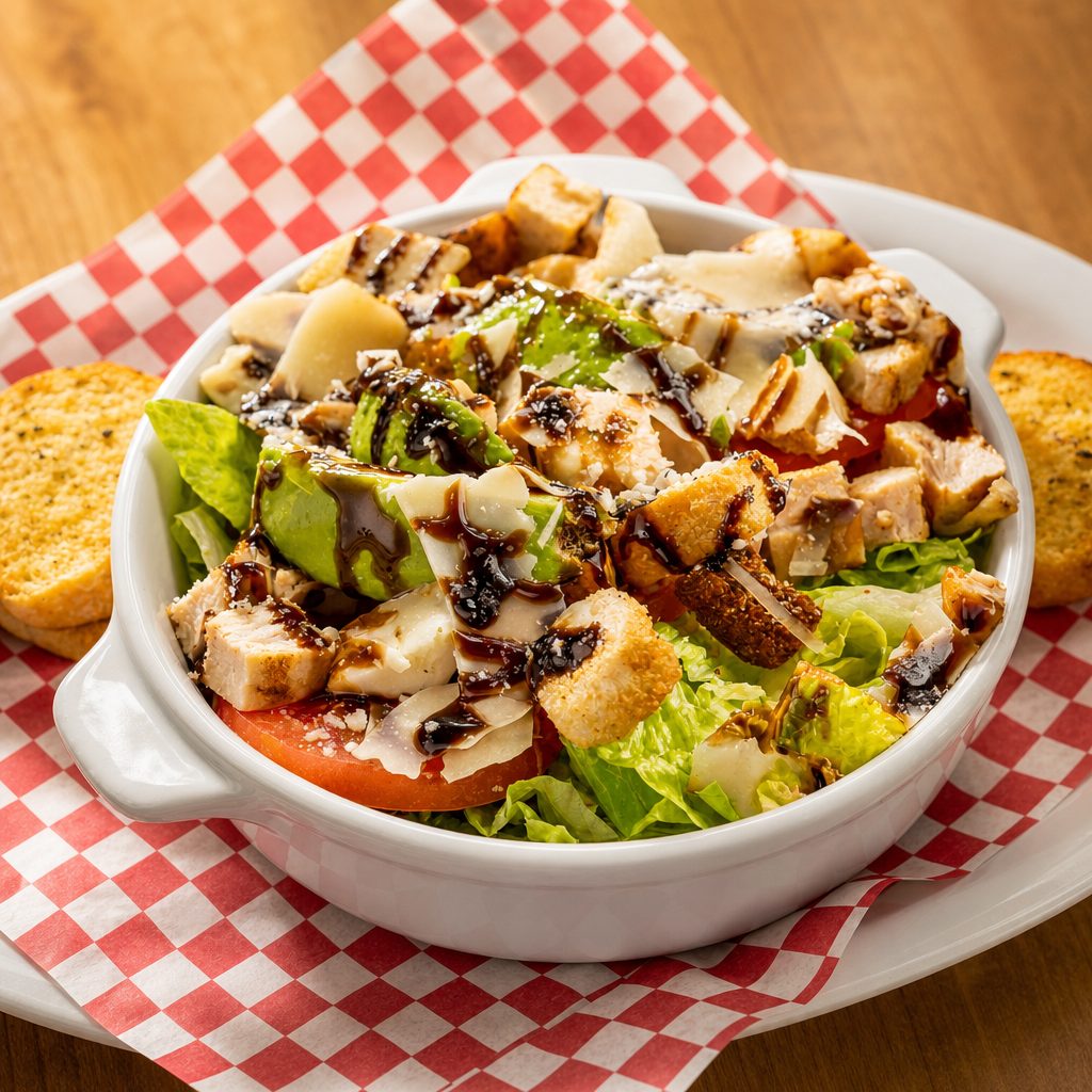 Chicken Avocado Caprese Salad.