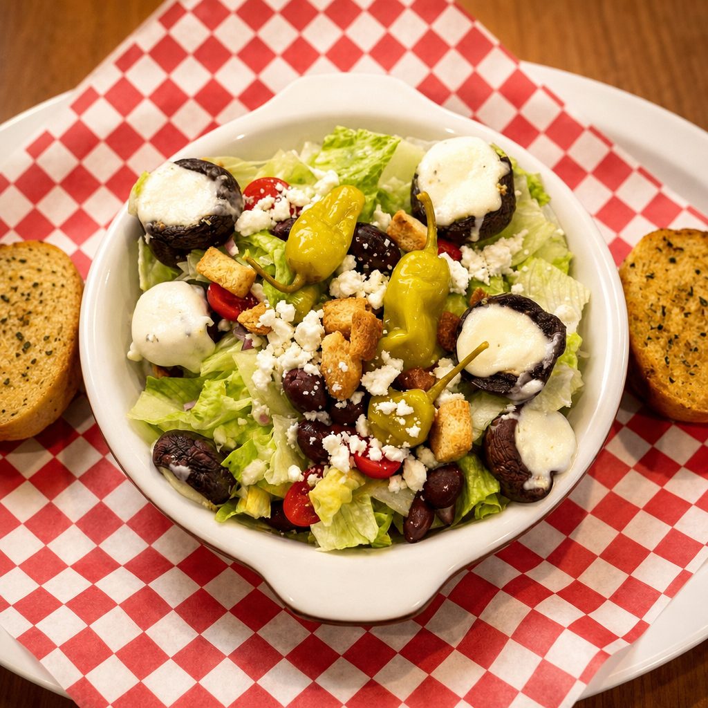 Stuffed Mushroom Salad.