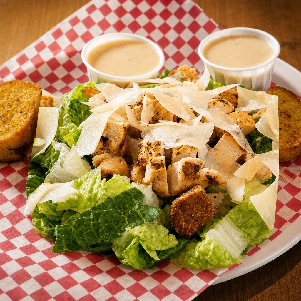 Chicken Salad Caesar.