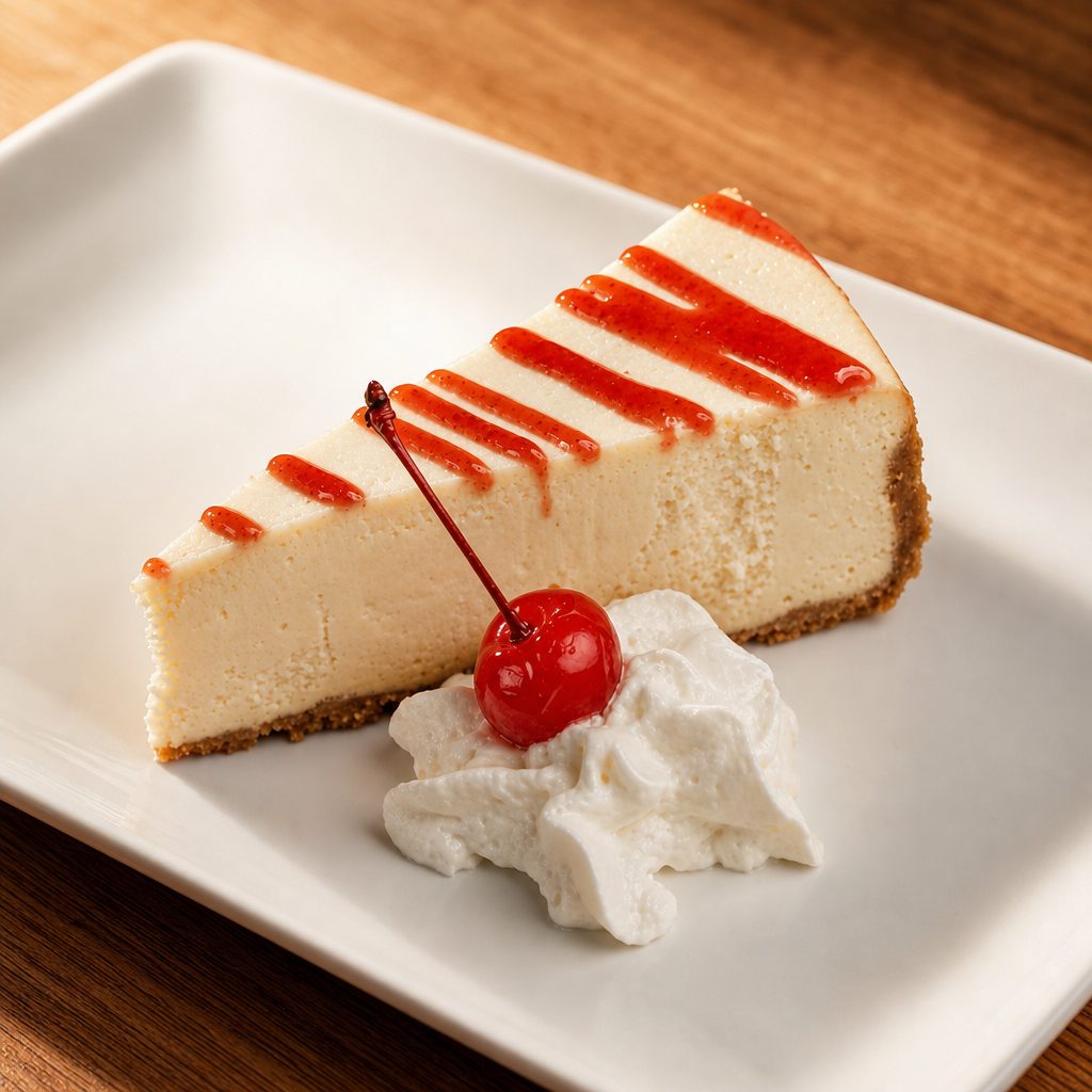 New York Style Cheesecake.