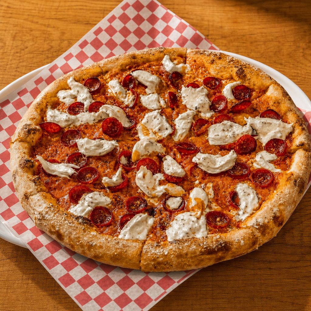 Burrata Pizza.