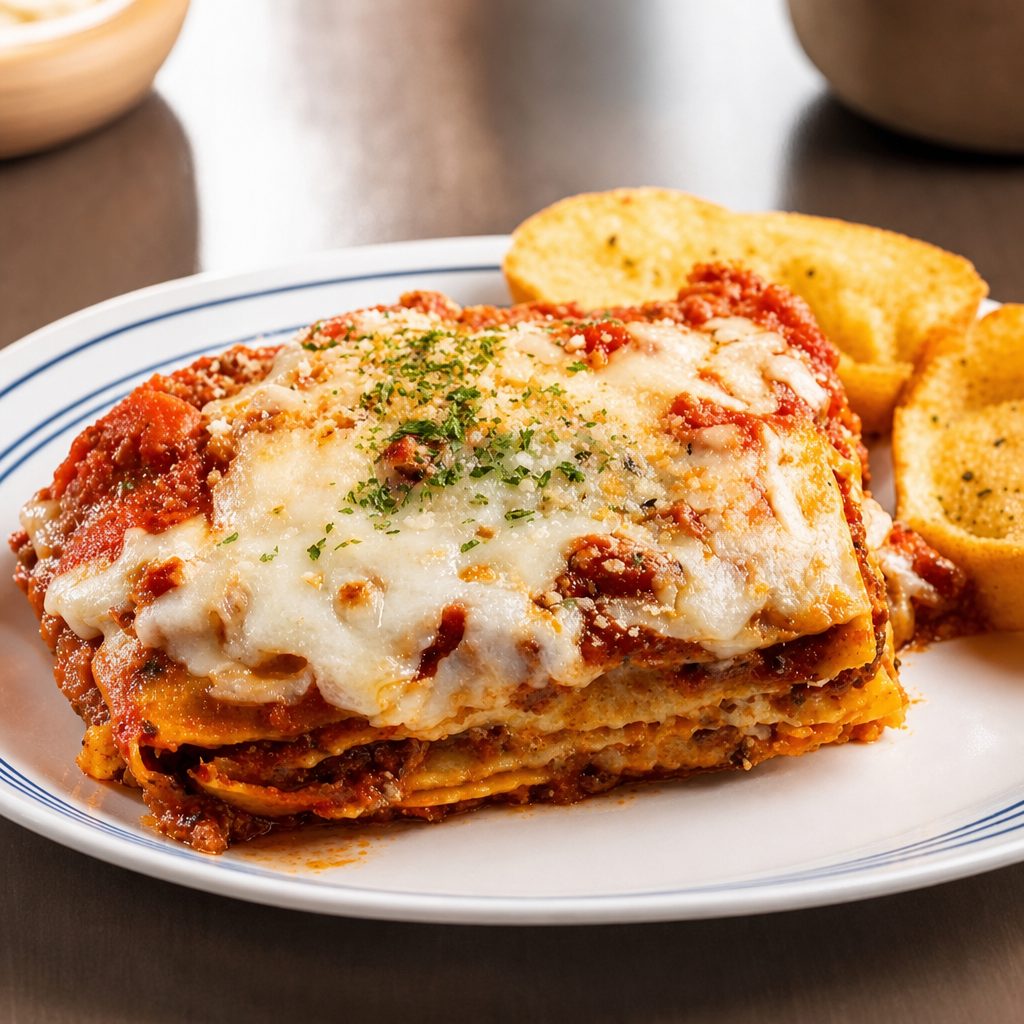 Lasagna (With Meat Sauce).