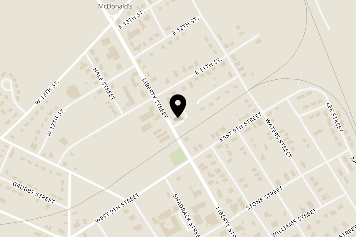 Map showing the location of Armando's Grill & Pizzeria Waynesboro on 1008 N Liberty St in Waynesboro