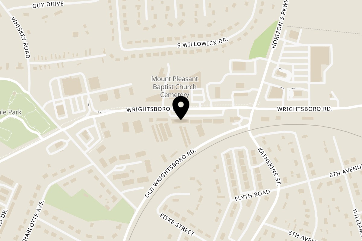 Map showing the location of Armando's Grill & Pizzeria Grovetown on 5114 Wrightsboro Rd in Grovetown